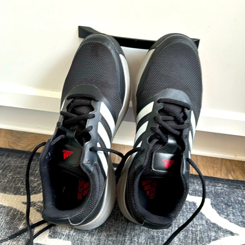 Adidas Tech Response SL Black Silver Red Mens Spikeless Golf Shoes Used size 8.5